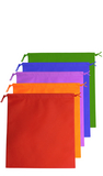 Zuziehbeutel mit Polyesterkordel
Diverse Farben,
Topqualität: ca. 90 gr. 
(Direktimport)