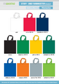Shopperbag,
Diverse Farben,
2 Mittlere Henkel, 
Querformat,
Qualität: ca. 90 gr.
(Direktimport)