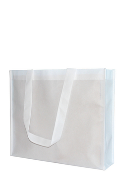 Shopperbag,
weiß,
2 Mittlere Henkel, 
Querformat,
Qualität: ca. 90 gr.